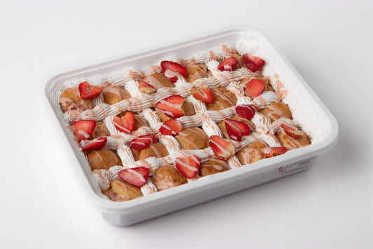 Strawberry Cream Profiteroles