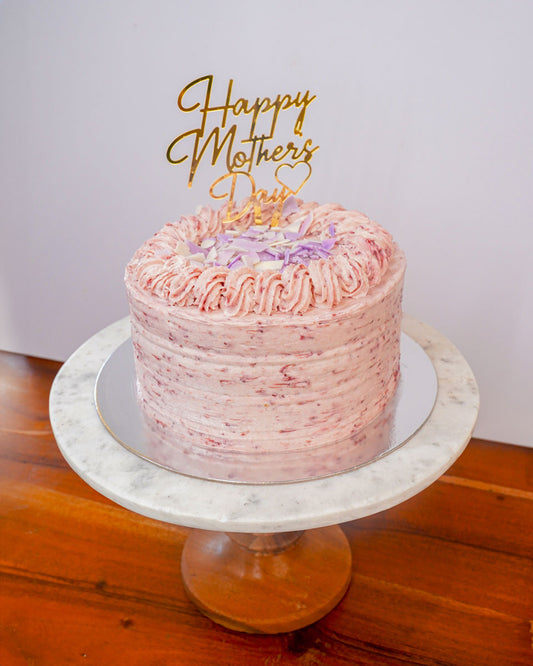 Ruby Pink Strawberry Mascarpone Cake